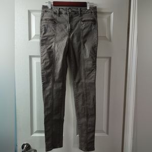 Women's Pre-Loved American Eagle Gray Hi Rise Jegging Size 8